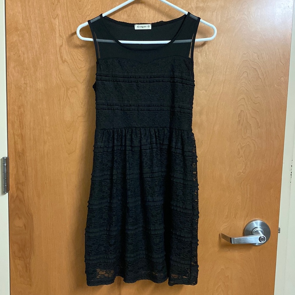 Ginger G lace black dress